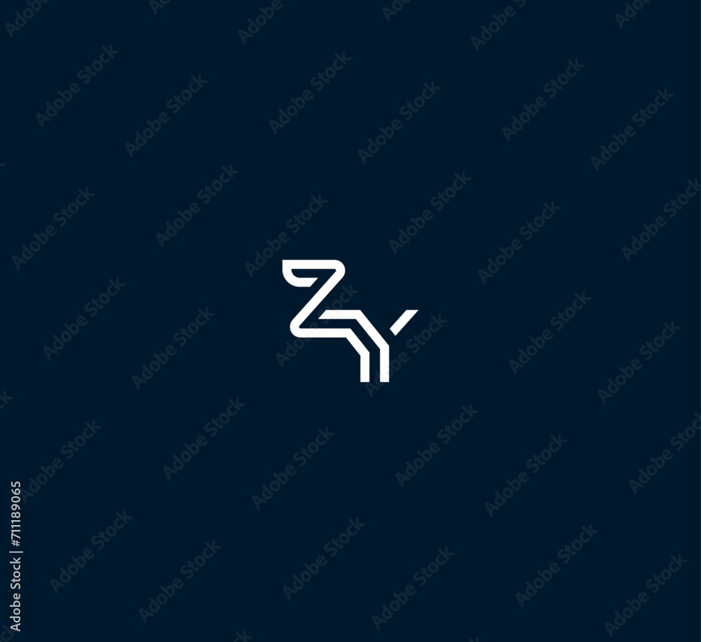 ZY, YZ letter logo design template elements. Modern abstract digital alphabet letter logo. Vector illustration. New Modern logo. ZY, YZ letter logo design template elements. Modern abstract digital alphabet letter logo. Vector illustration. New Modern logo.