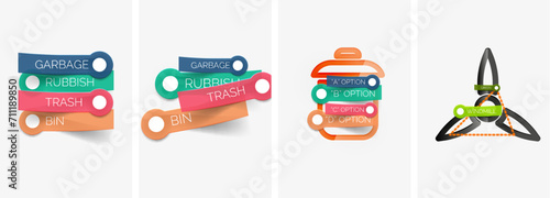 Set of infographics with line design icons. Vector illustration For Wallpaper, Banner, Background, Card, Book Illustration, landing page