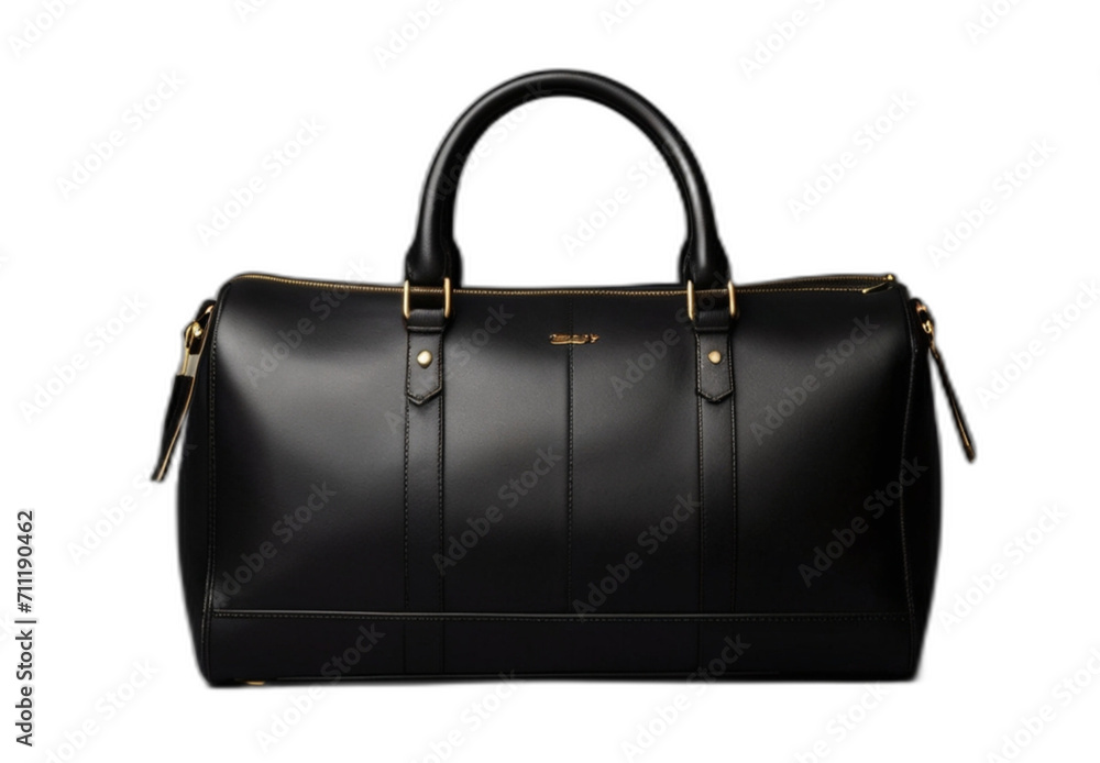 Leather bag on plain transparent background from Generative AI Leather bag on plain transparent background from Generative AI