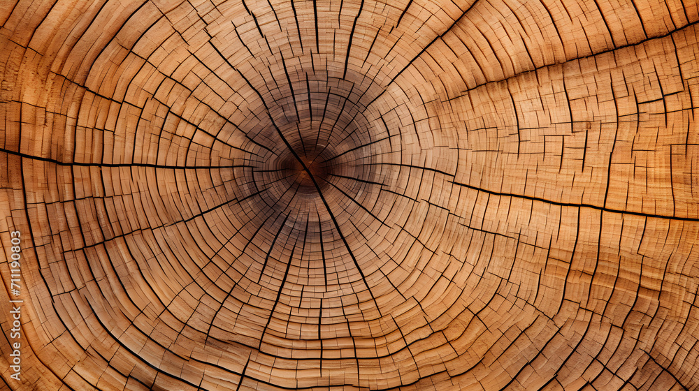 Fototapeta premium cross section of tree trunk