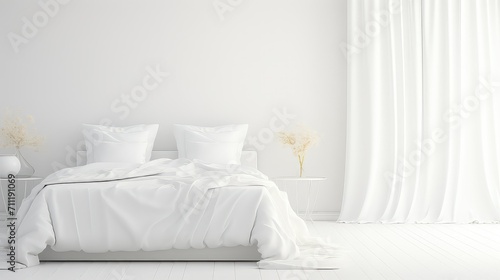 clean interior white background illustration sleek elegant  neutral bright  light spacious clean interior white background