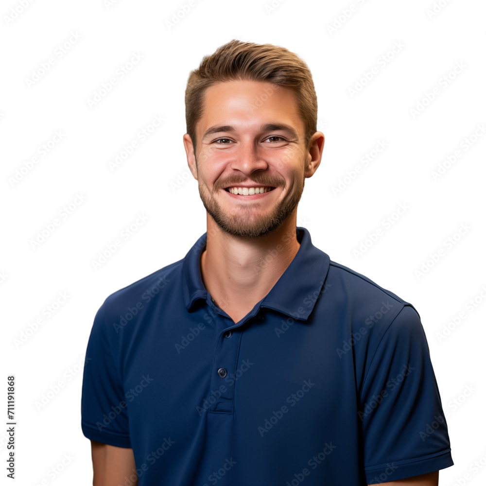 Portrait of a smiling man as engineer, isolated on transparent background Portrait of a smiling man as engineer, isolated on transparent background