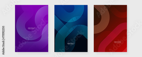 Colorful colourful vector abstract modern and simple poster with glow futuristic line. Modern cover template for annual report, flyer, brochure, presentation, poster, and catalog