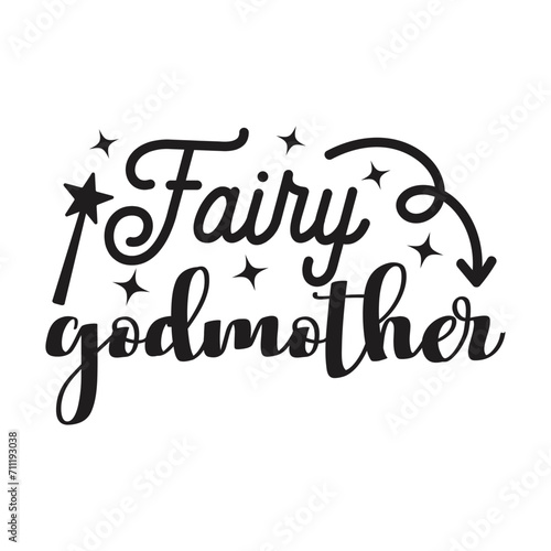 Fairy Godmother. Vector Design on White Background photo
