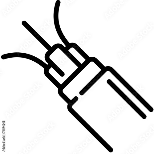 fiber optic line icon