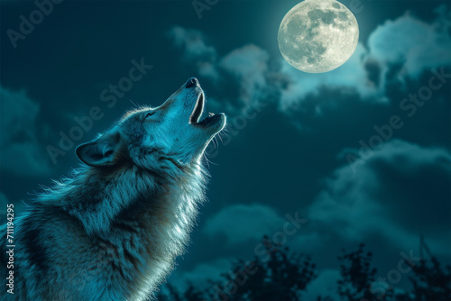 wolves roar at night