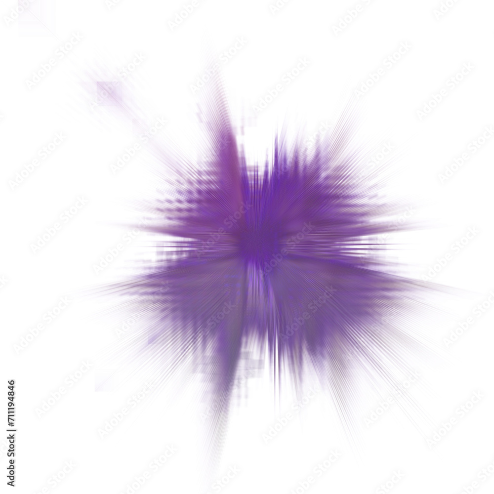 Fototapeta premium An abstract transparent glitch art burst texture design element.