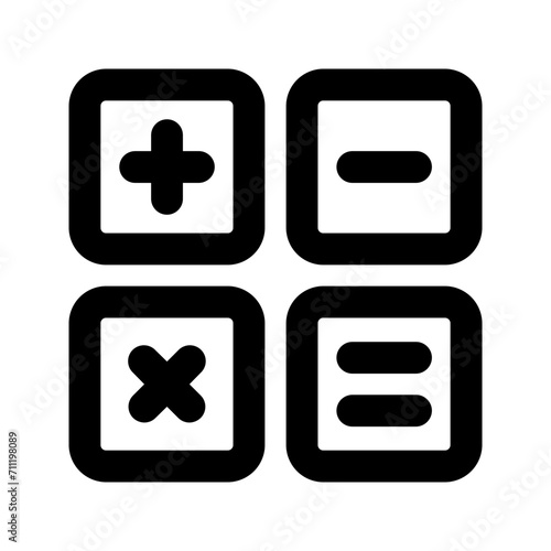 calculator line icon