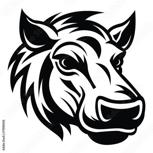 Wallpaper Mural warthog iconic logo vector illustration Torontodigital.ca