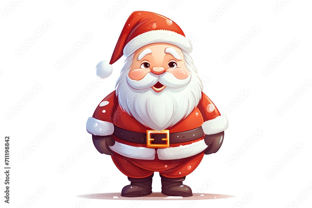 Santa Claus. Cartoon character. Vector illustration isolated on white background. Santa Claus. Cartoon character. Vector illustration isolated on white background.
