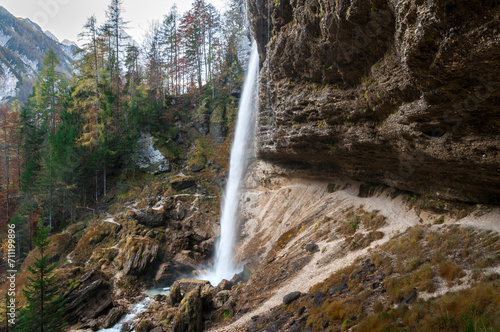 Pericnik Falls in Vrata Valley, Triglav National Park Slovenia photo