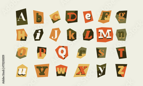 Paper Style Ransom Note Letter