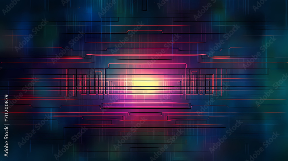 Technology abstract lines background and light effects, technology sense background