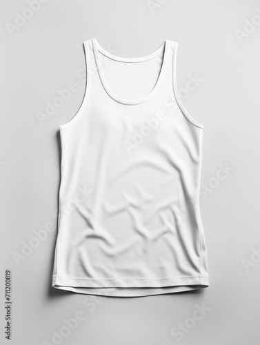 white tank top isolated on a white background
