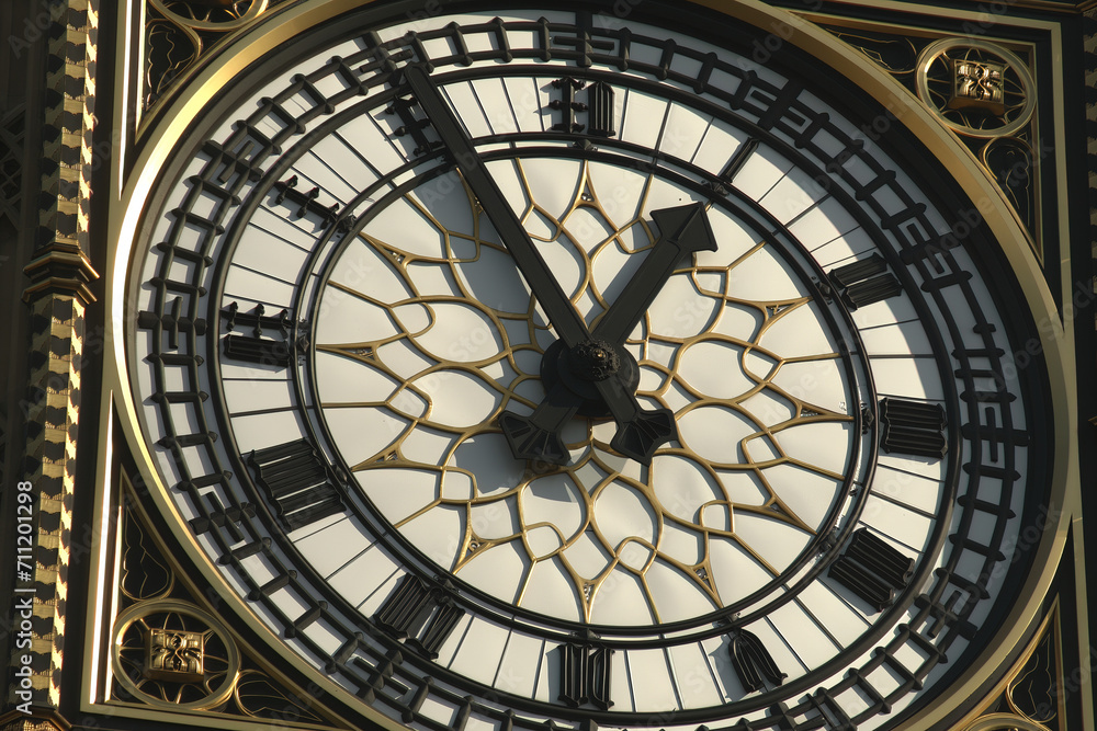 London UK view of Big Ben clock on a beautiful clear day
London UK view of Big Ben clock on a beautiful clear day