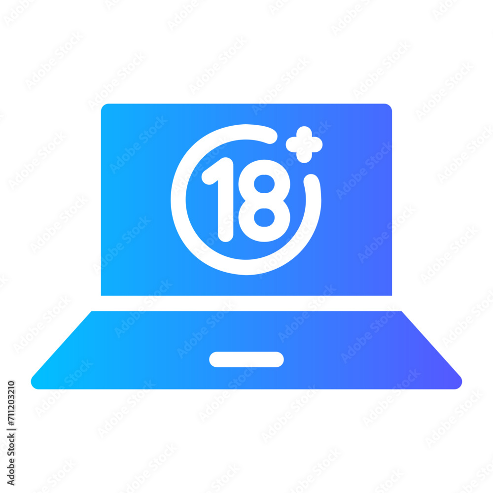 age limit Gradient icon age limit Gradient icon