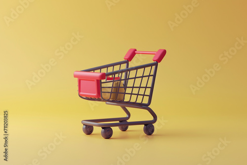 3d cart, e-commerce shopping 