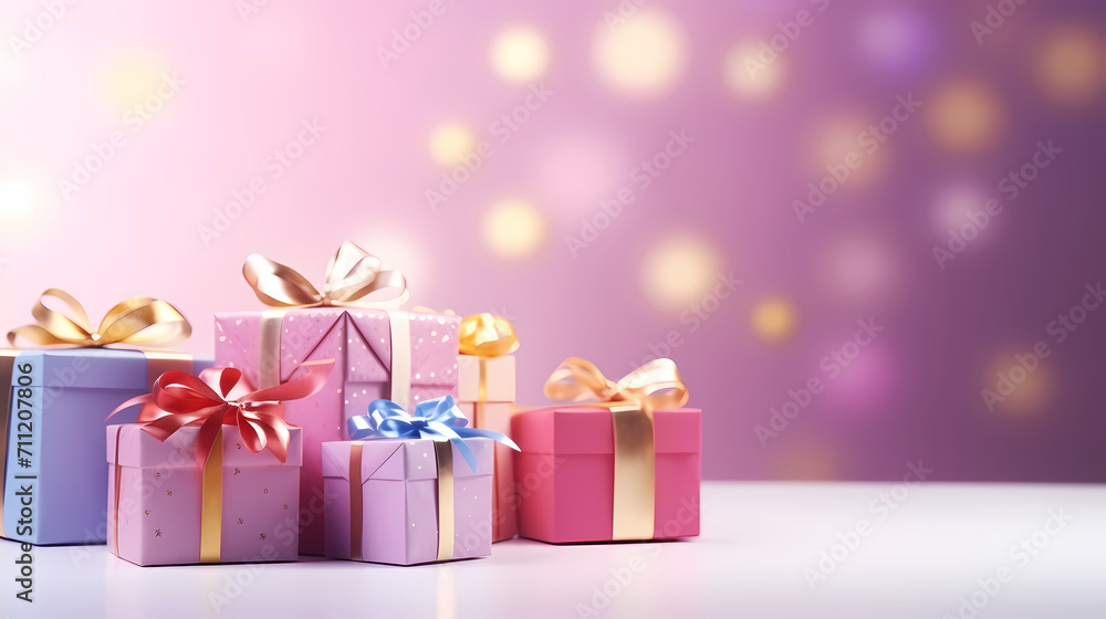 Gift box background with copy space for Christmas gifts, holiday or birthday Gift box background with copy space for Christmas gifts, holiday or birthday