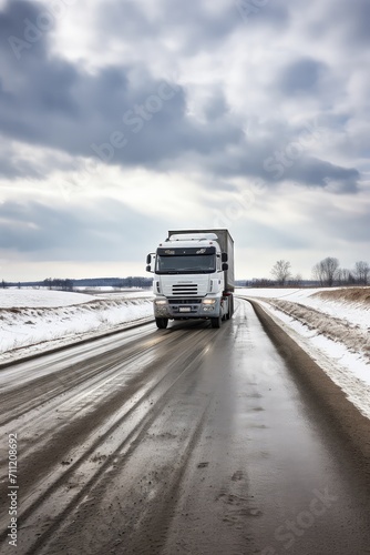 With each mile it traverses, this truck becomes a link in the global supply chain, connecting people and products across continents