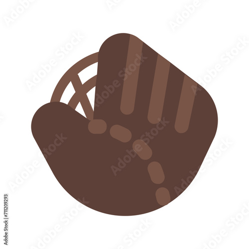 baseball glove Flat icon