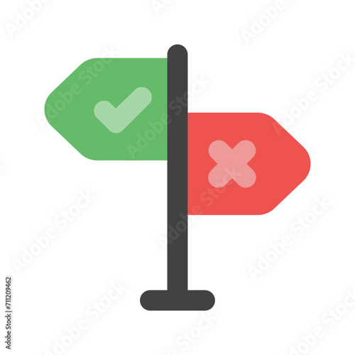 decision making Flat icon