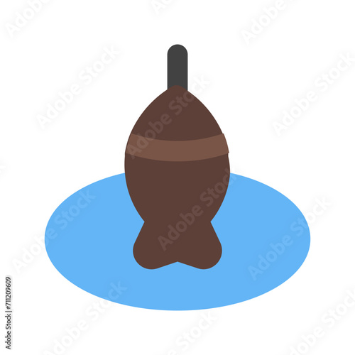 ice fishing Flat icon
