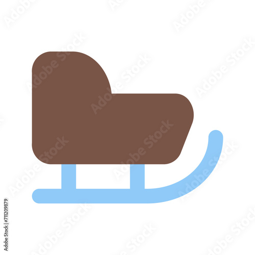 sledding Flat icon