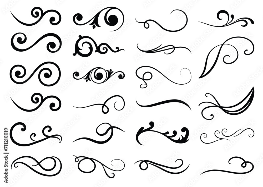 Retro Swirl Element, Swirl ornament stroke, Calligraphy swirls, Swashes swoops and swishes calligraphy Retro Swirl Element, Swirl ornament stroke, Calligraphy swirls, Swashes swoops and swishes calligraphy