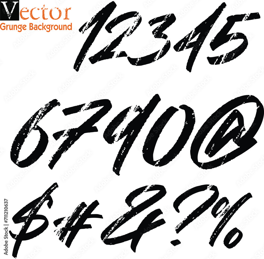 set number black and white, vector hand paint set number. Vector hand paint number 1,2,3,4,5,6,7,8,9,10. Hand drawn letter with dry brush. set number black and white, vector hand paint set number. Vector hand paint number 1,2,3,4,5,6,7,8,9,10. Hand drawn letter with dry brush.