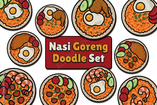 Nasi Goreng Doodle Set