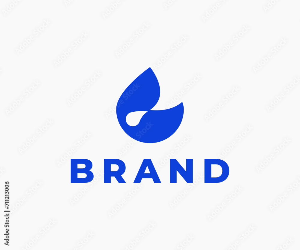 Minimal and Modern Water Logo Design for your business Minimal and Modern Water Logo Design for your business