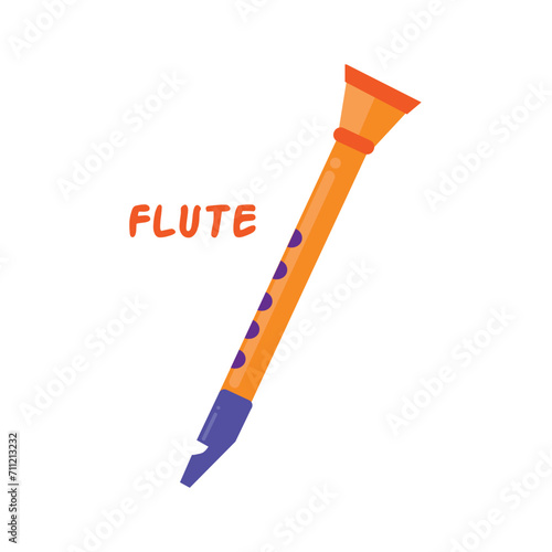 Flute icon clipart avatar logotype isolated vector illustration