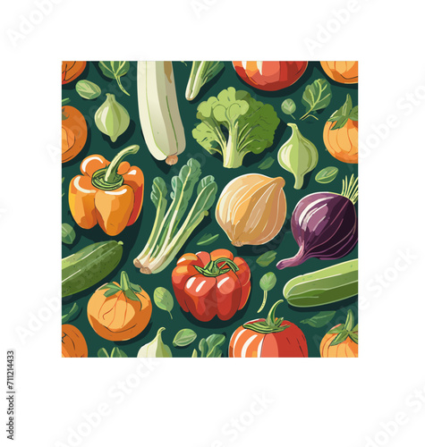 Vegetable Seamless Pattern