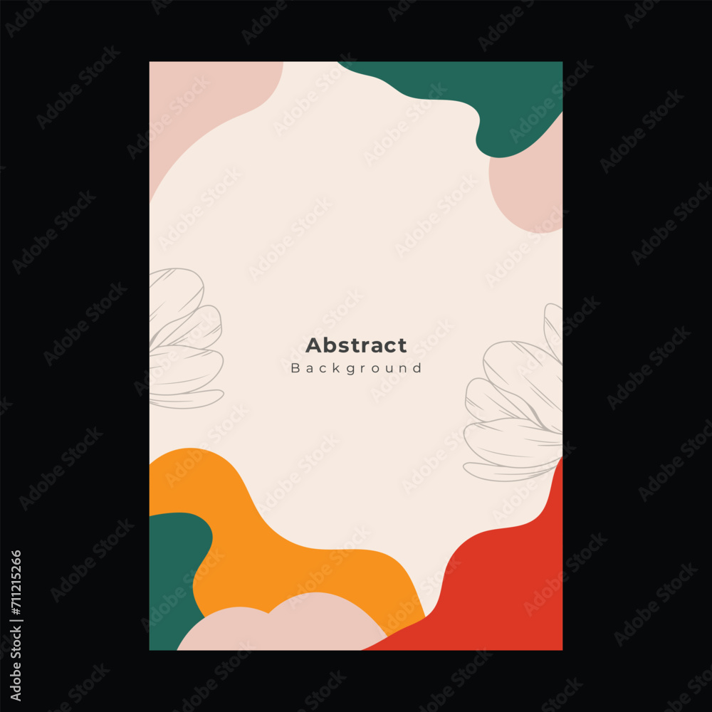 Abstract shapes cover brochure flyer template portrait background Abstract shapes cover brochure flyer template portrait background