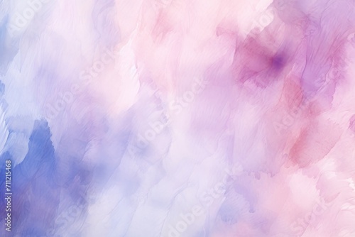 Watercolor background of light pink purple shades and blue