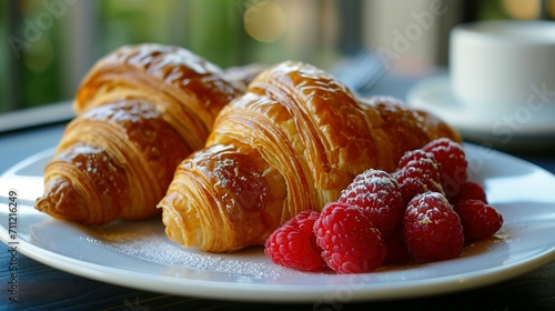 Wallpaper Mural Sweet pastry food breakfast croissant snack bakery Torontodigital.ca