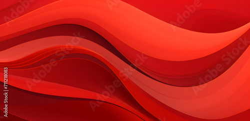 Waved red background with a wavy pattern, Chinese New Year festivities, striped compositions, circular shapes, 2D red pattern with waves, minimalist color palette, Chinese wallpaper.