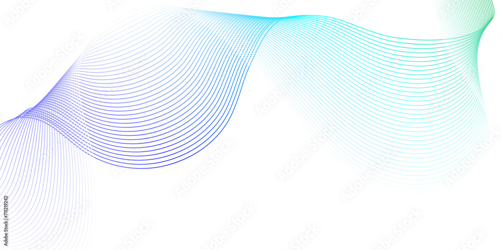 Abstract blend blue wave line science and technology futuristic blue waves curve lines banner background design. Vector illustration. Modern music, template abstract design flowing wave wallpaper. Abstract blend blue wave line science and technology futuristic blue waves curve lines banner background design. Vector illustration. Modern music, template abstract design flowing wave wallpaper.