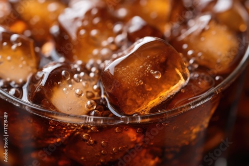 Beads of moisture cling to the exterior of a chilled glass, emphasizing the refreshing nature of the sweetened iced tea awaiting your enjoyment.