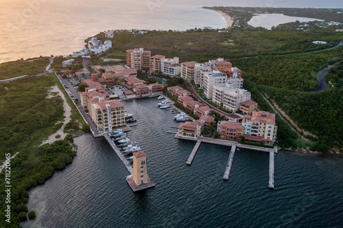 Drone of Porto Cupecoy St Maarten photo