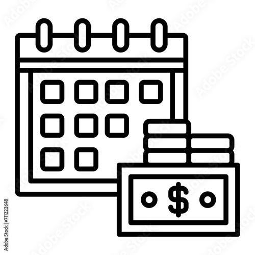   Payday line icon
