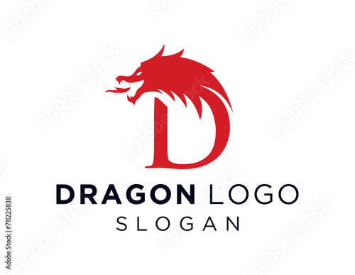 The logo design is about Dragon and was created using the Corel Draw 2018 application with a white background.