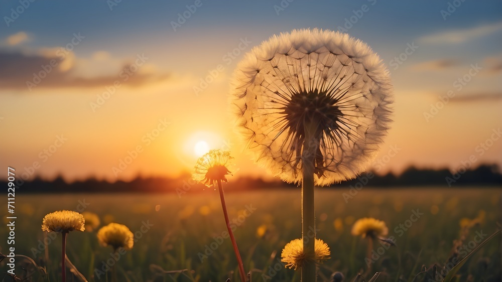 dandelion on sunset, Dandelion To Sunset The Right to Aspire