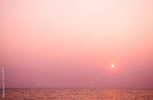 Purple Pink Sky Sunset Sea Night Background  Sunrise Ocean Evenning colod Horizon Nature Twilight Sun Landscape Winter Travel Backdrop Autumn Light Summer Water Gradient Wave Water Spring Coast.