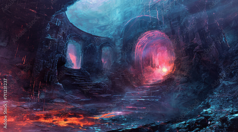 Obraz premium Whispering fantasy dungeon
