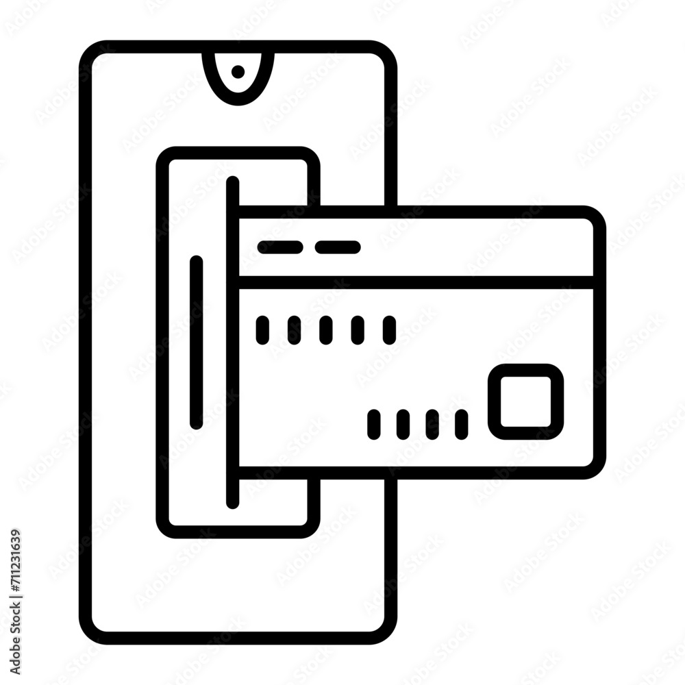 Mobile Payment line icon Mobile Payment line icon