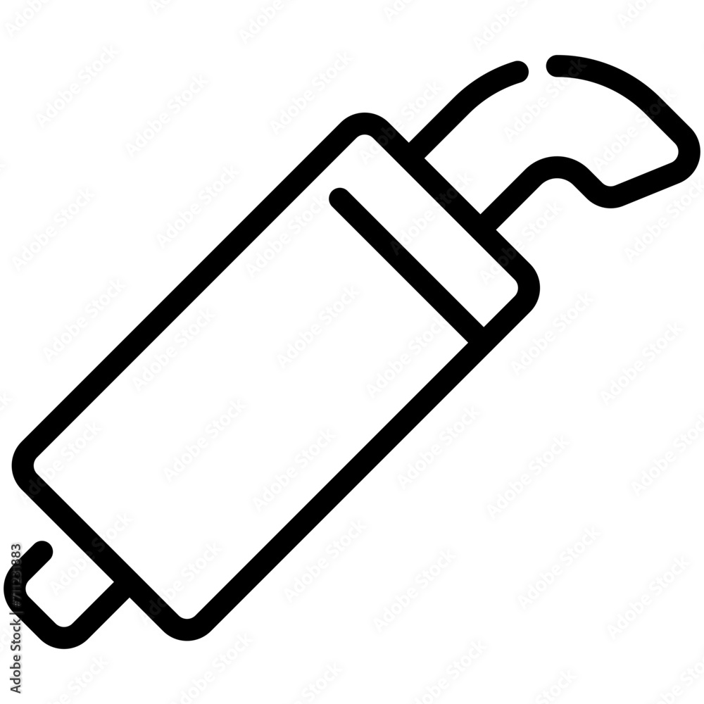 exhaust line icon exhaust line icon