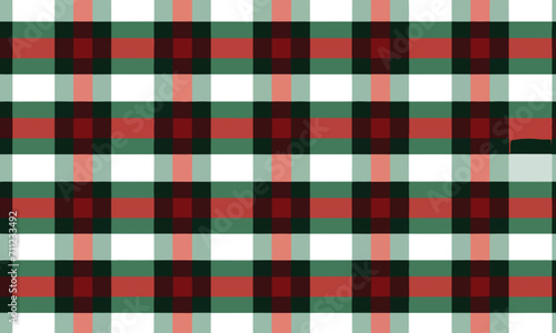 Seamless red, green and white plaid , checkered pattern for tablecloth , wallpaper , decoration , tartan background 