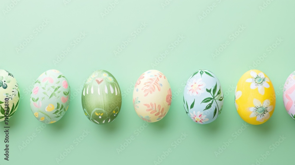 Easter decor with a sense of botanical elegance using this assortment of pastel eggs. Banner