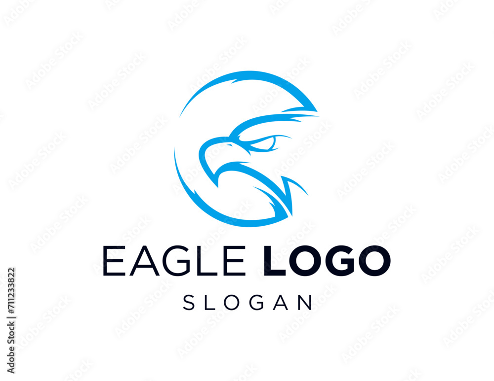 Fototapeta premium The logo design is about Eagle and was created using the Corel Draw 2018 application with a white background.